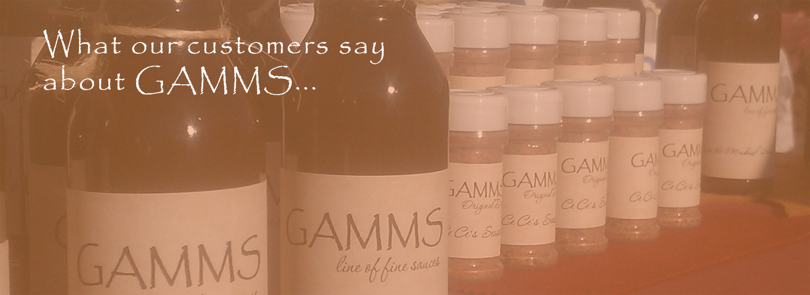 GAMMS Sauces Testimonials